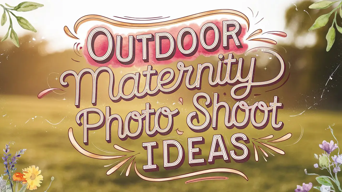 Outdoor Maternity Photo Shoot Ideas