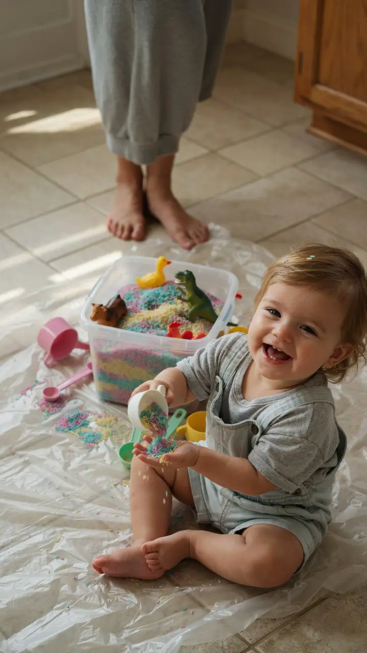 Rainbow Rice Sensory Bin (The Classic for a Reason!)