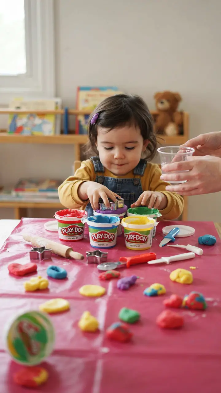 Simple Playdough Kits with Dollar Tree Accessories