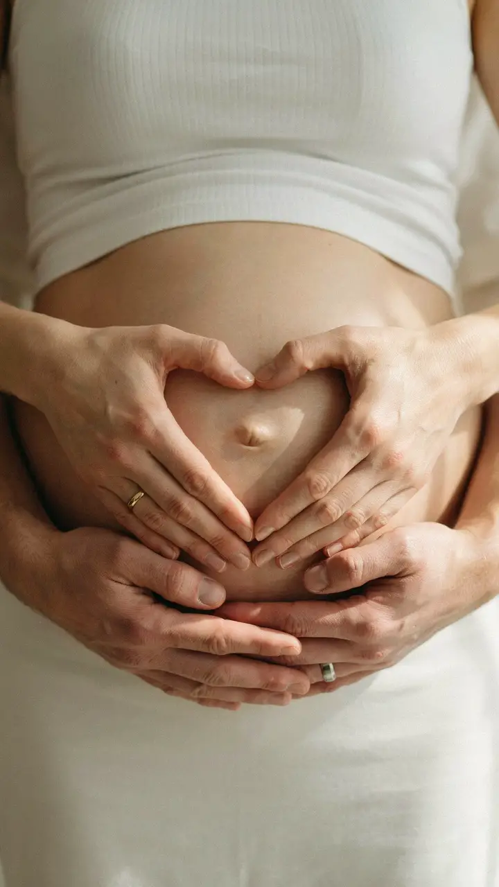 The “Belly Heart” Hands