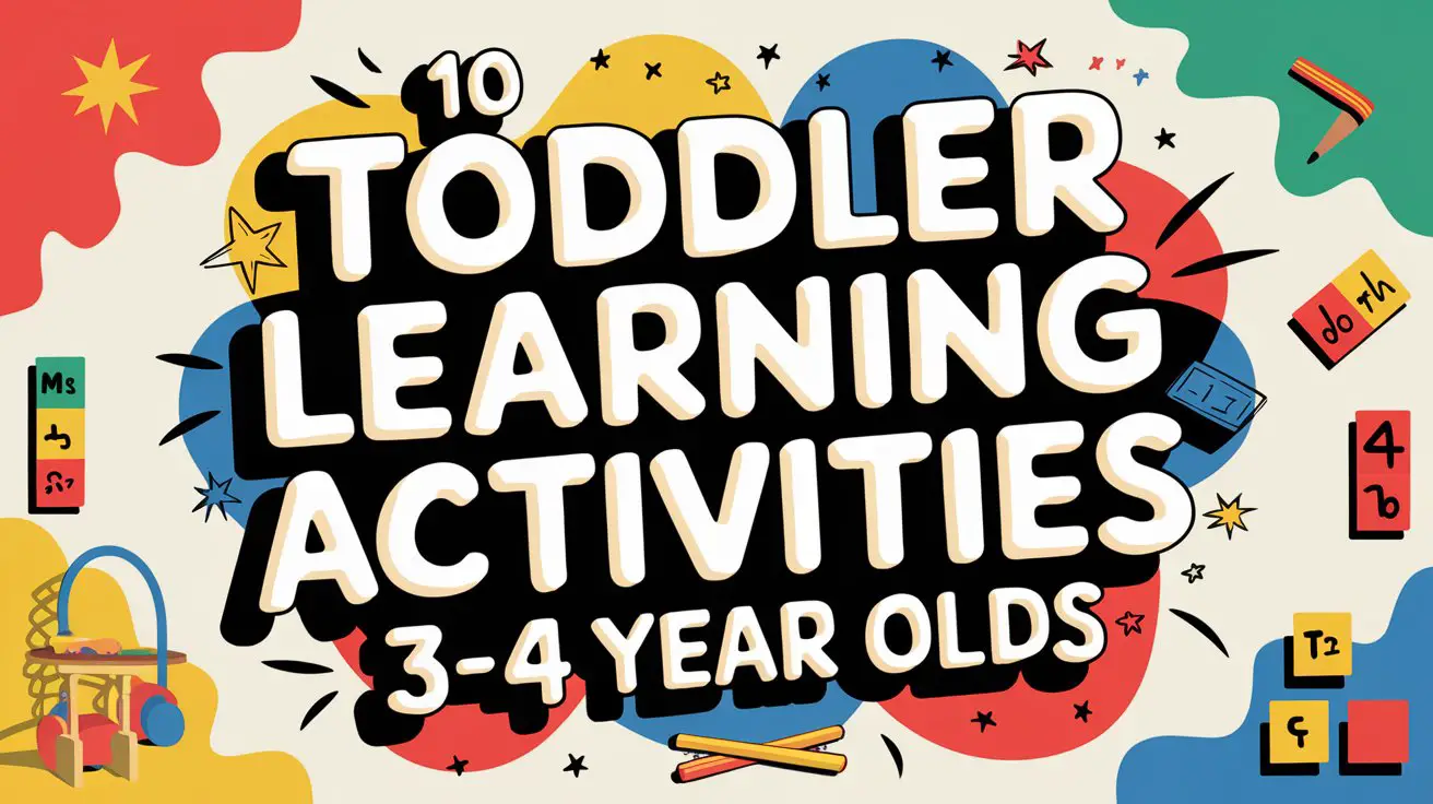 Toddler Learning Activities 3-4 Year Olds