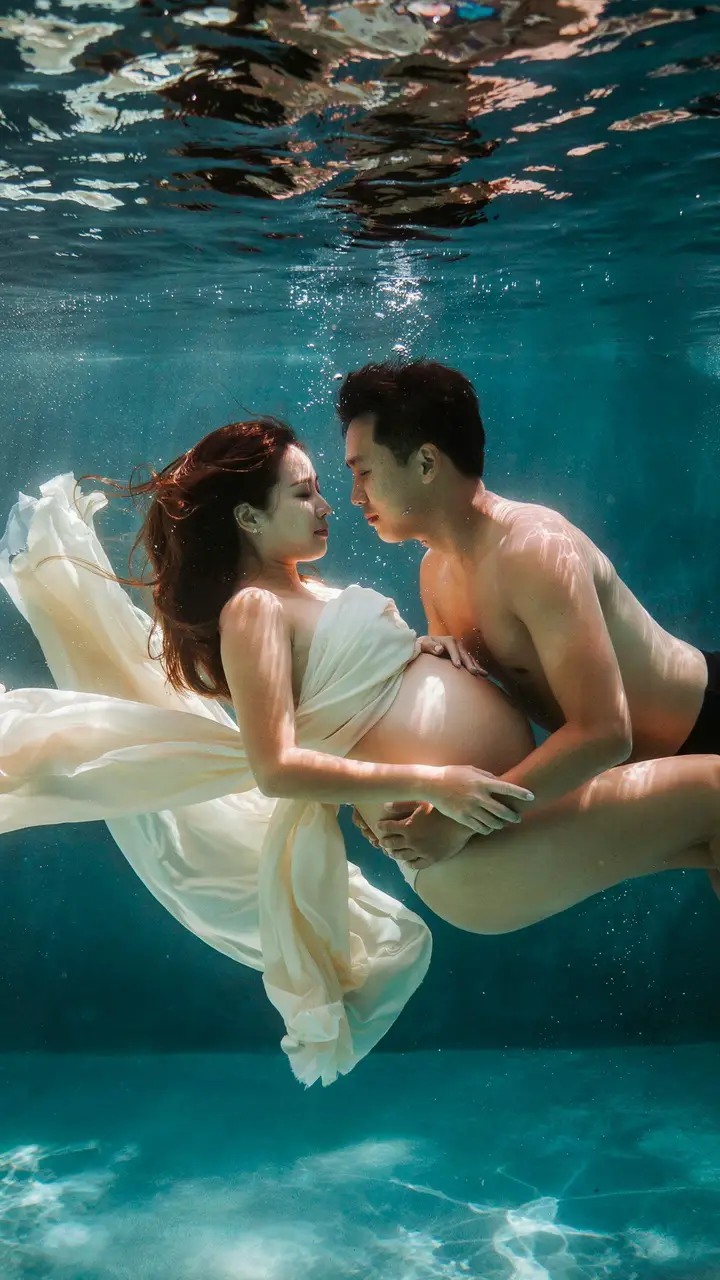 Underwater or Pool Maternity Photos