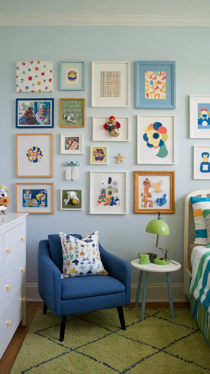 A Gallery Wall at Kid Height