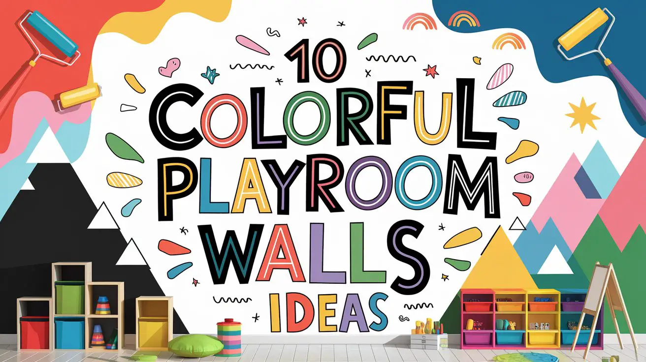 Colorful Playroom Walls Ideas