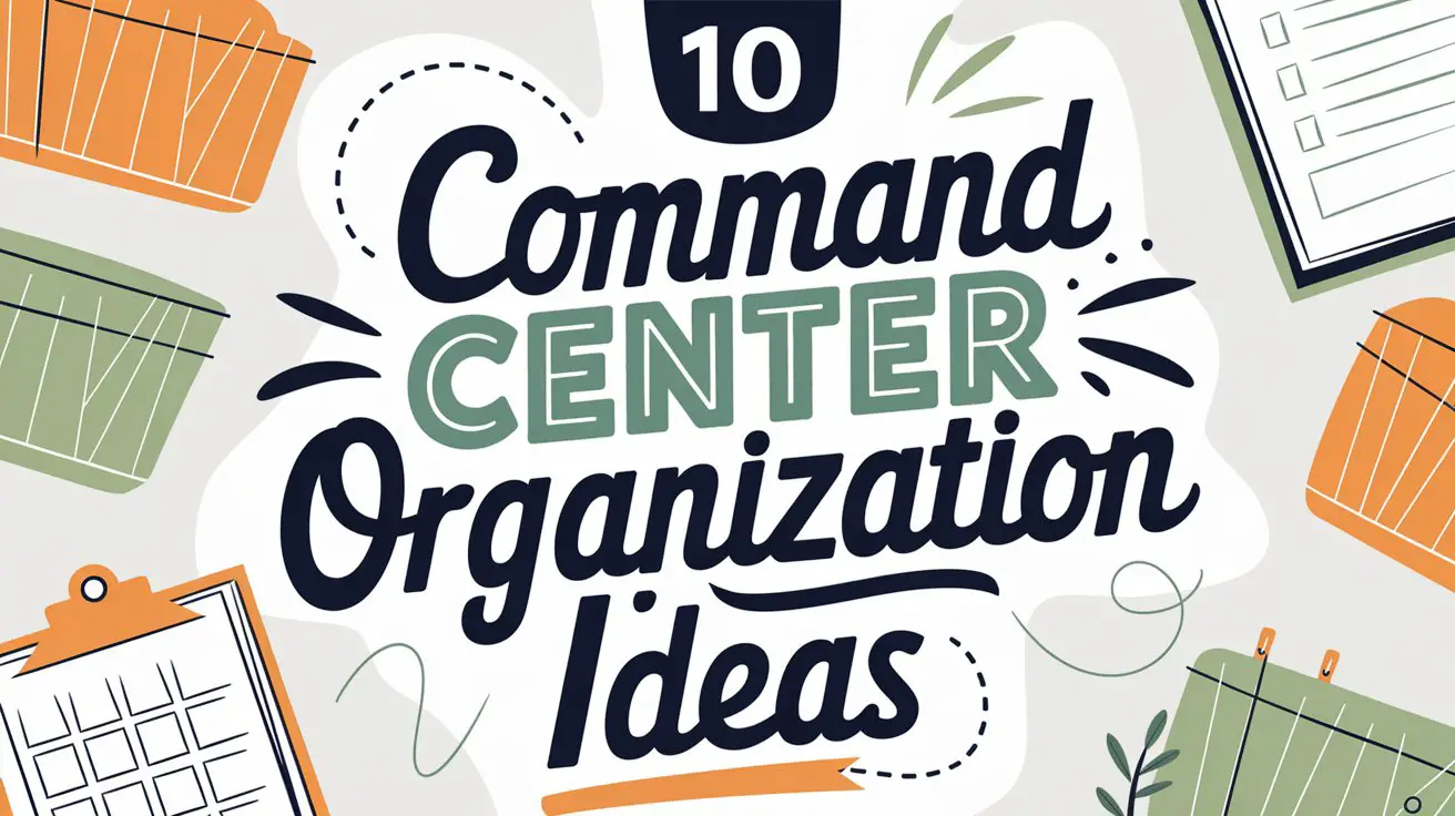 Command Center Organization Ideas