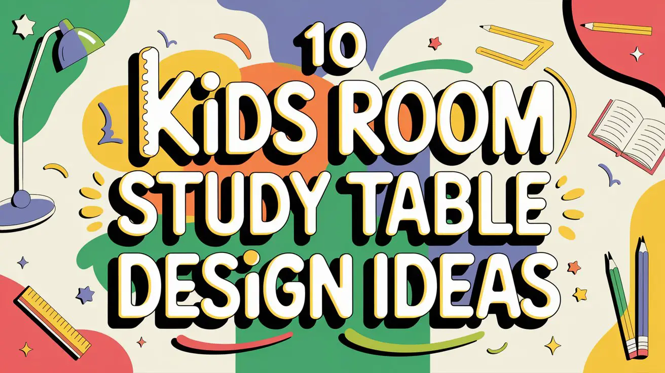 Kids Room Study Table Designs