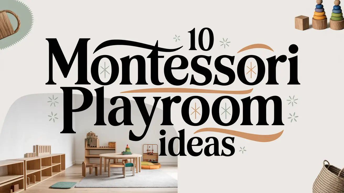 Montessori Playroom Ideas