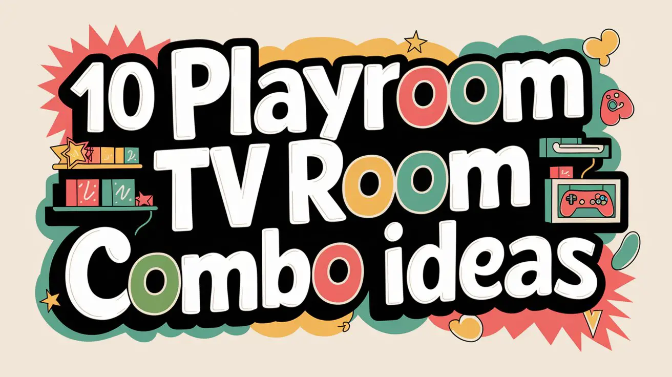Playroom TV Room Combo Ideas