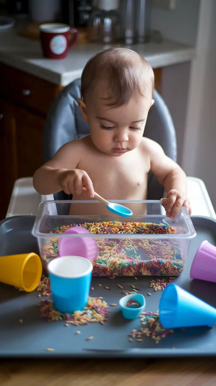 Rainbow Rice Scooping Station