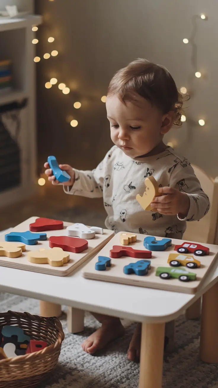 Simple Puzzle and Shape Sorting Rotation