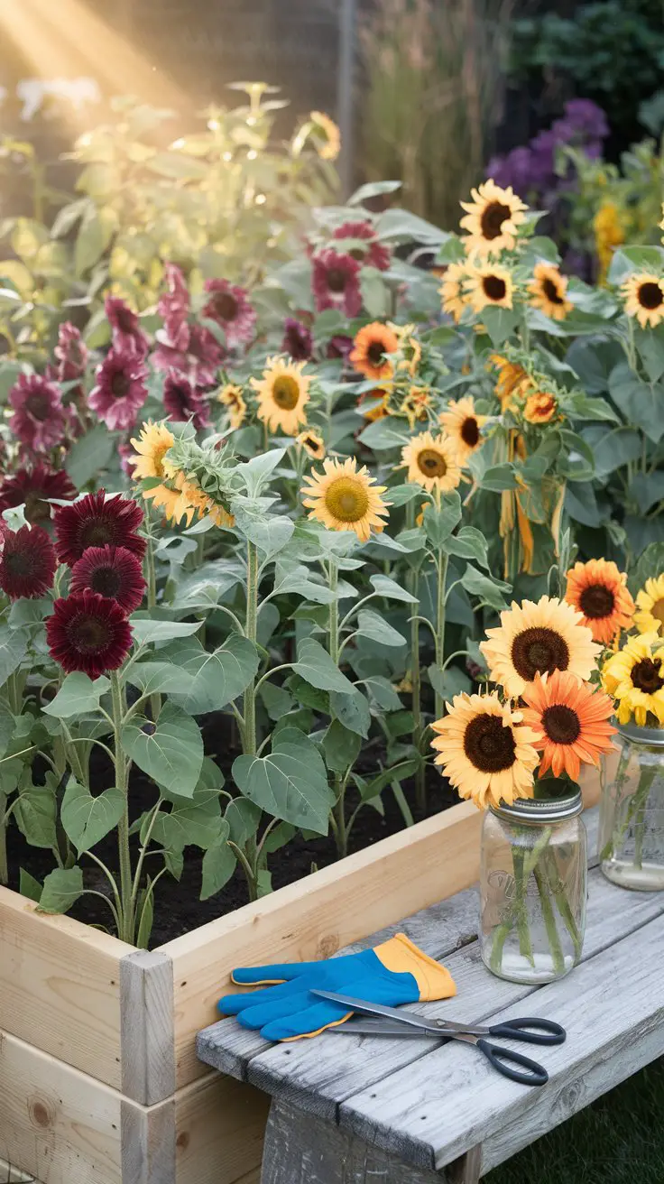 A Sunflower Cutting Garden for Fresh Bouquets