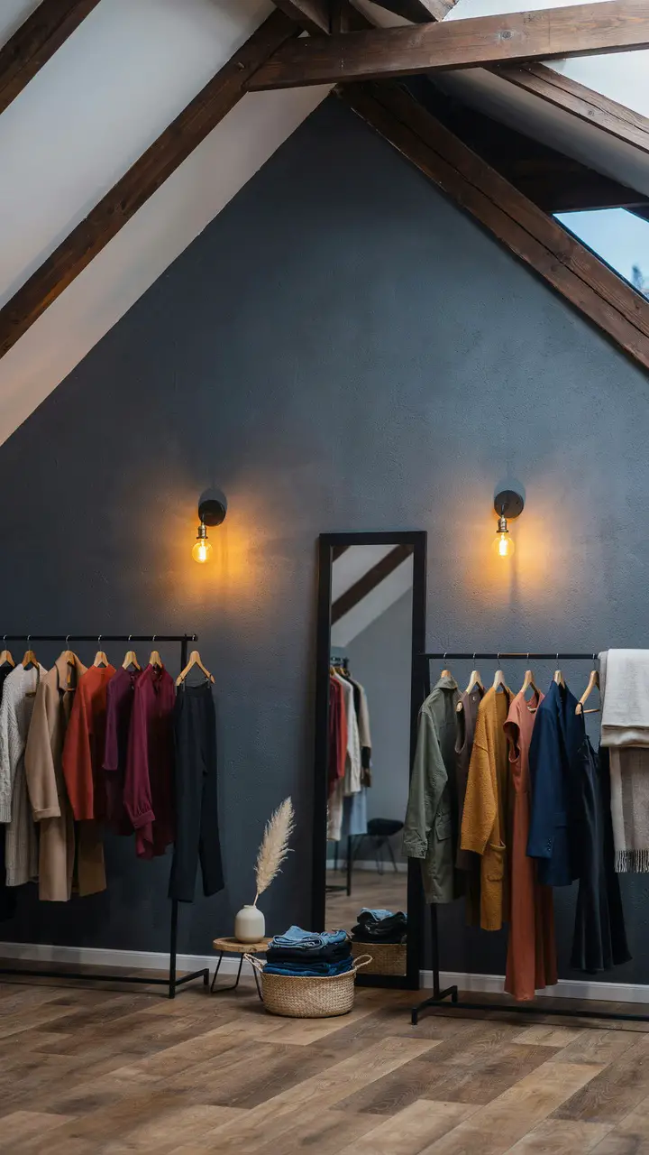 Add a Full-Length Mirror With Integrated Lighting