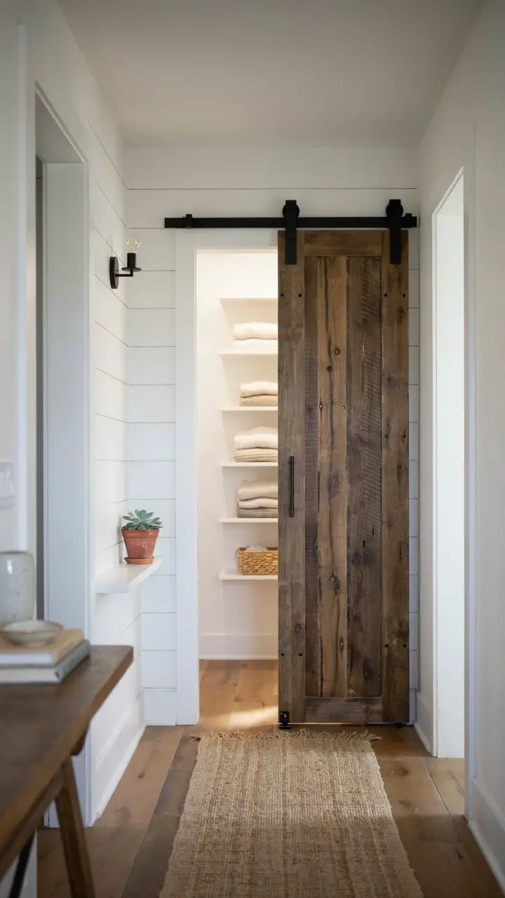 Barn Door Entry for That Quintessential Farmhouse Moment