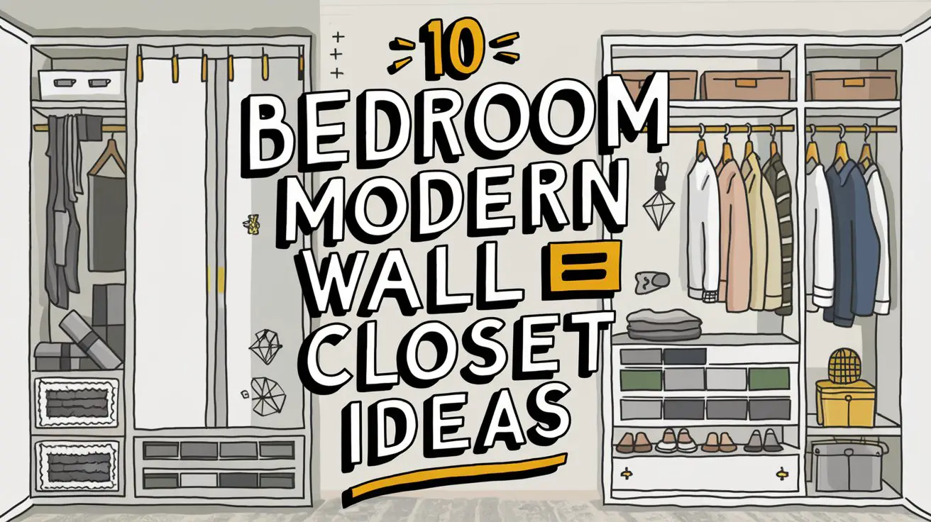 Bedroom Modern Wall Closet Ideas