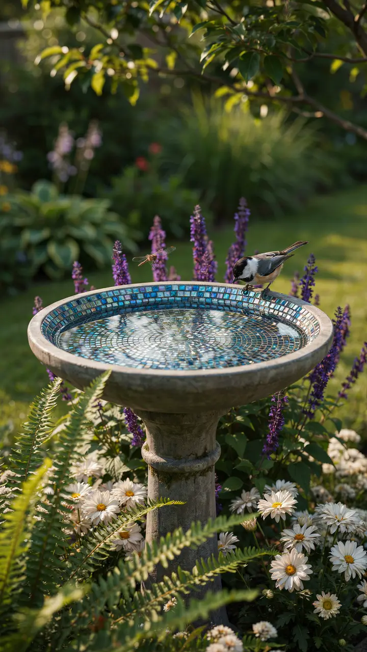 Birdbath Mosaic Basin