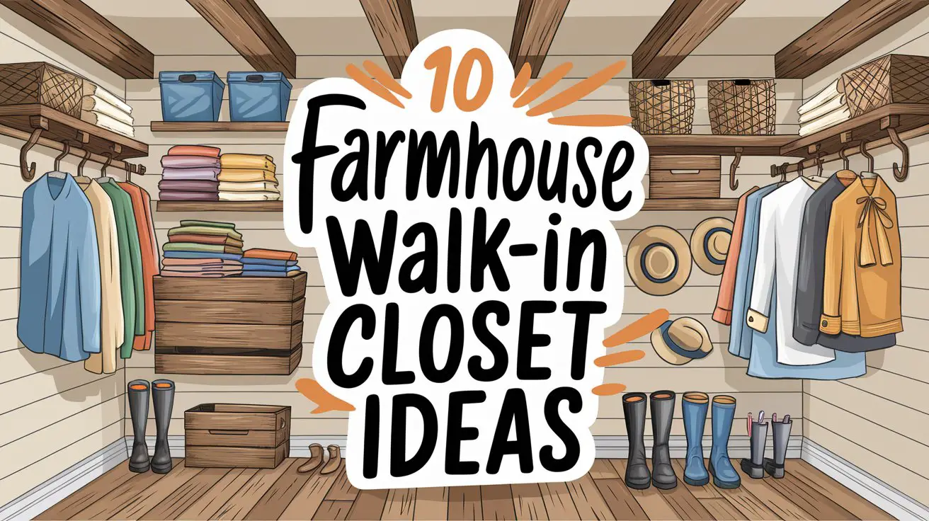 Farmhouse Walk-In Closet Ideas