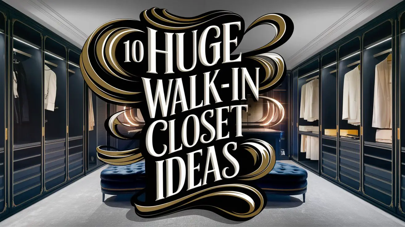 Huge Walk-In Closet Ideas