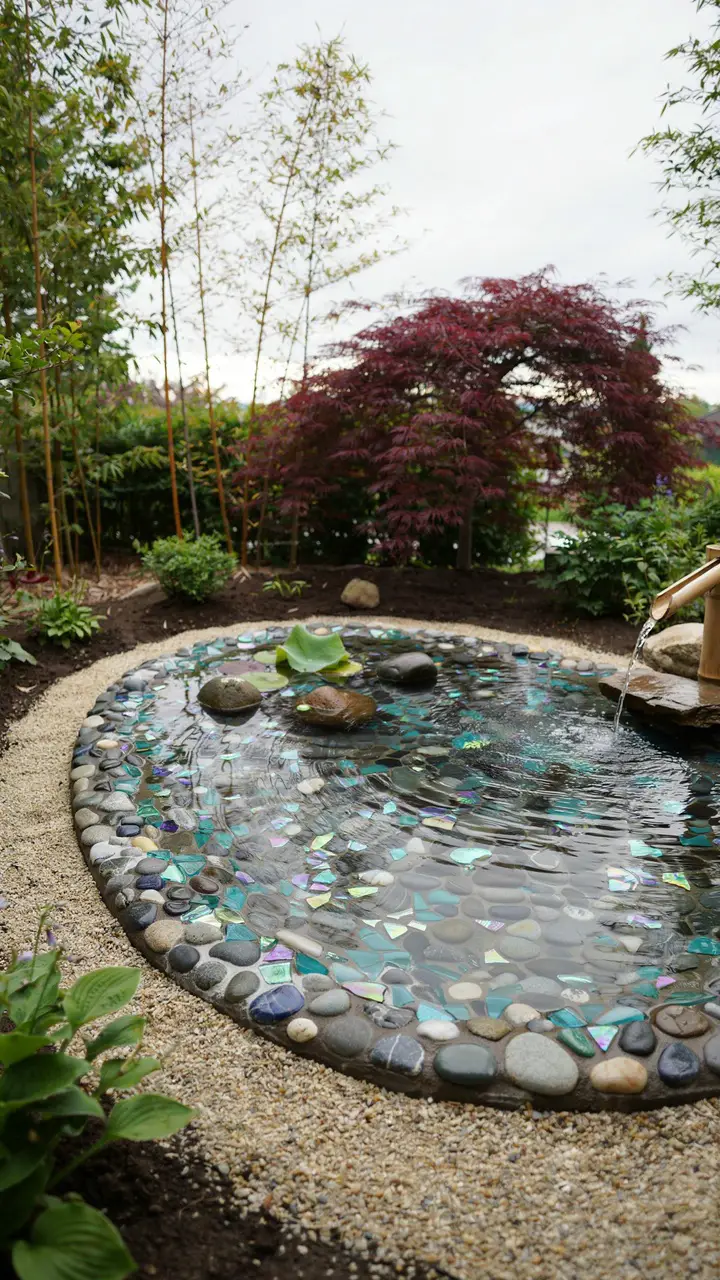 Mosaic Garden Fountain Basin
