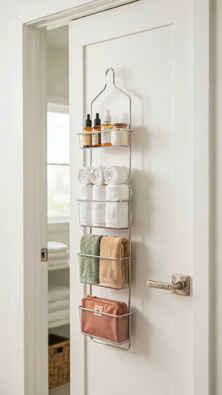 Mount an Over-the-Door Organizer for Small Items