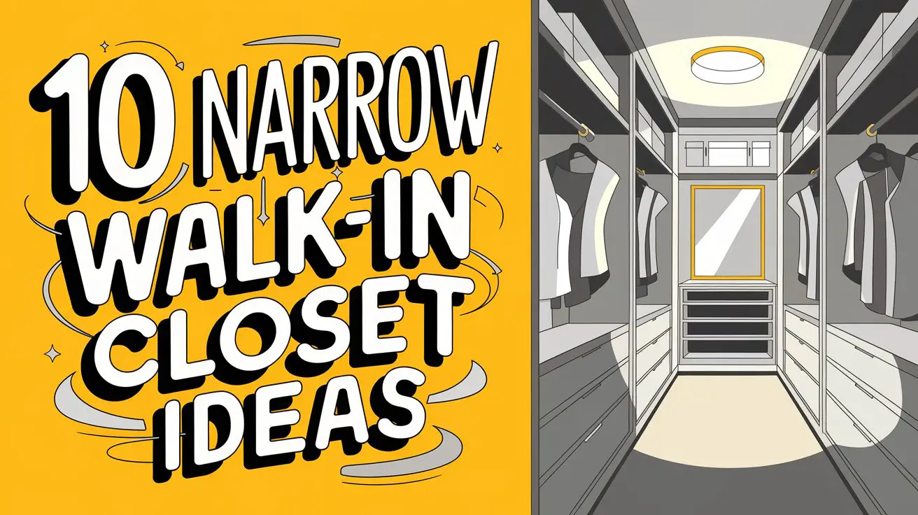 Narrow Walk-In Closet Ideas