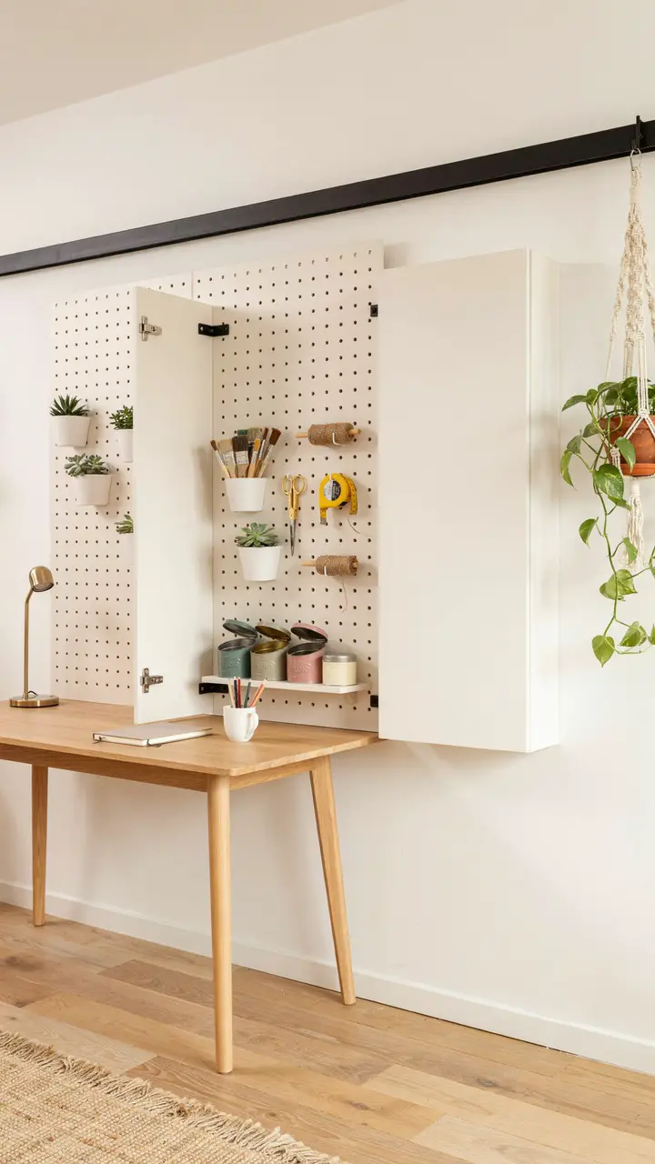 Pegboard and Panel Closet Walls The Organized Creative’s Dream
