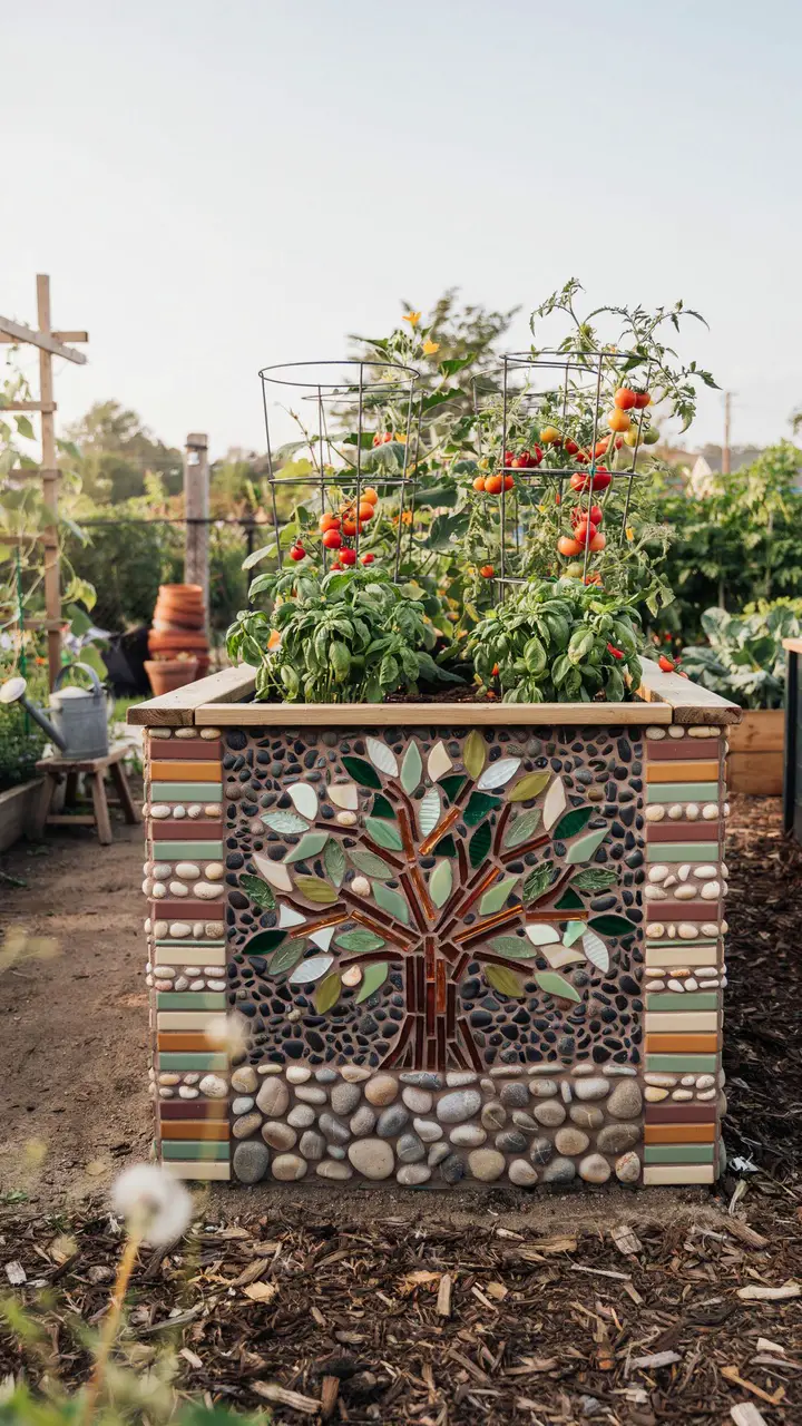 Raised Bed Mosaic Facing