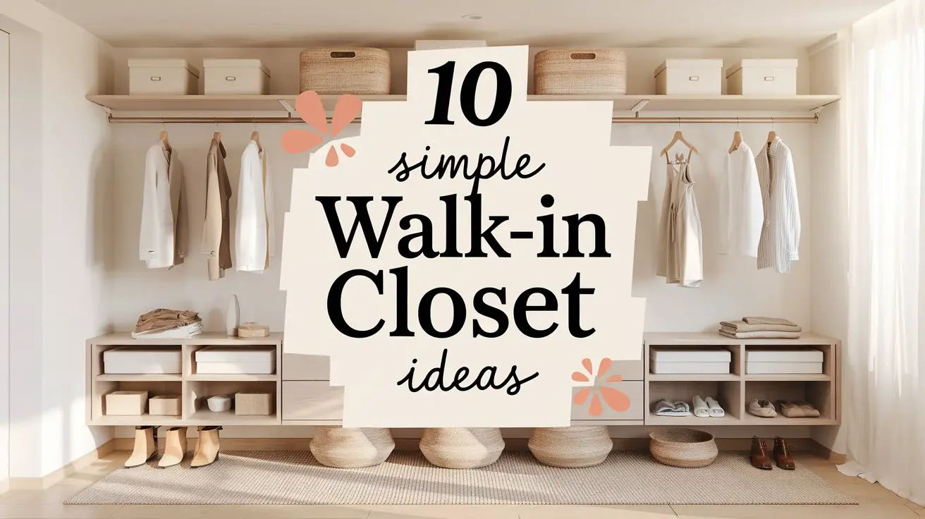 Simple Walk-In Closet Ideas