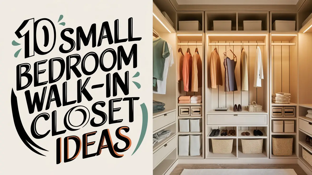 Small Bedroom Walk-In Closet Ideas