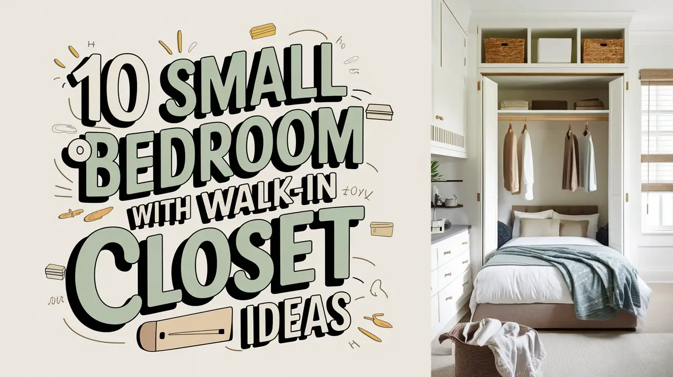 Small Bedroom with Walk-In Closet Ideas
