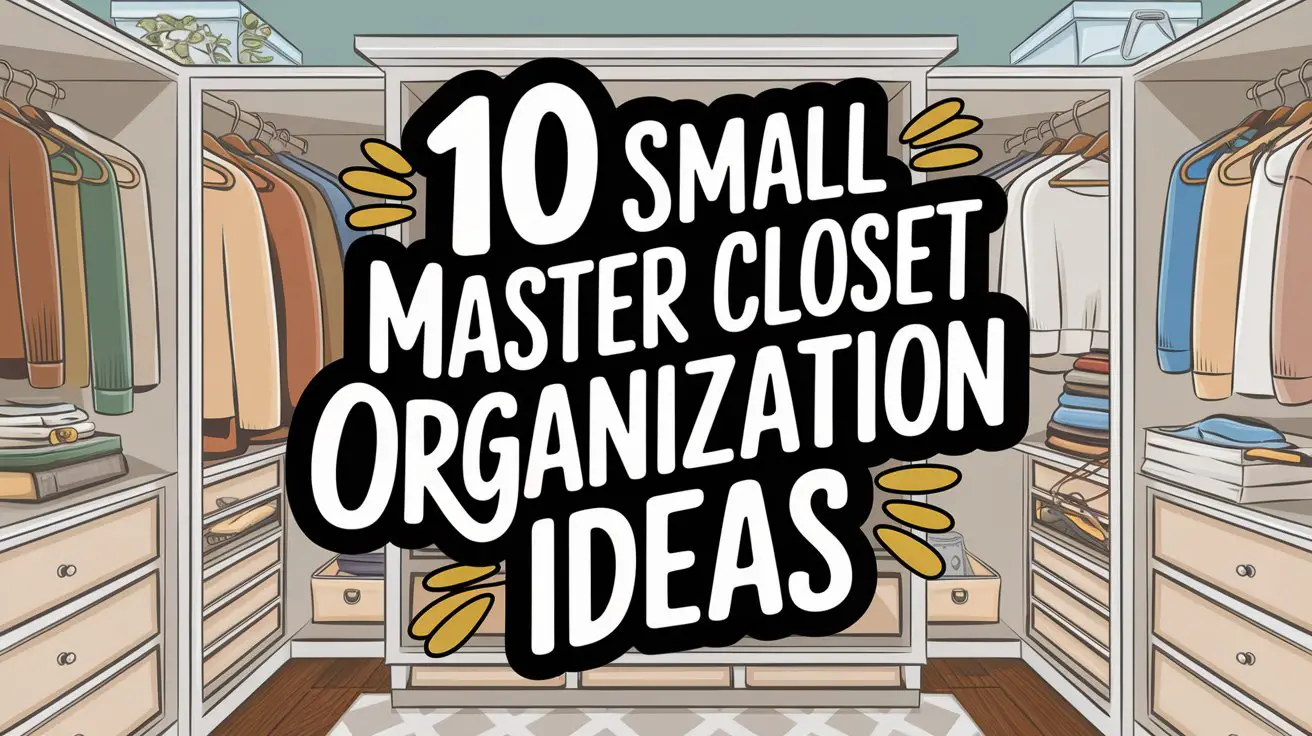 Small Master Closet Organization Ideas