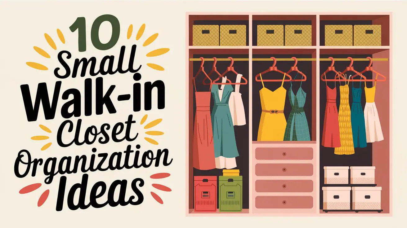 Small Walk-In Closet Organization Ideas