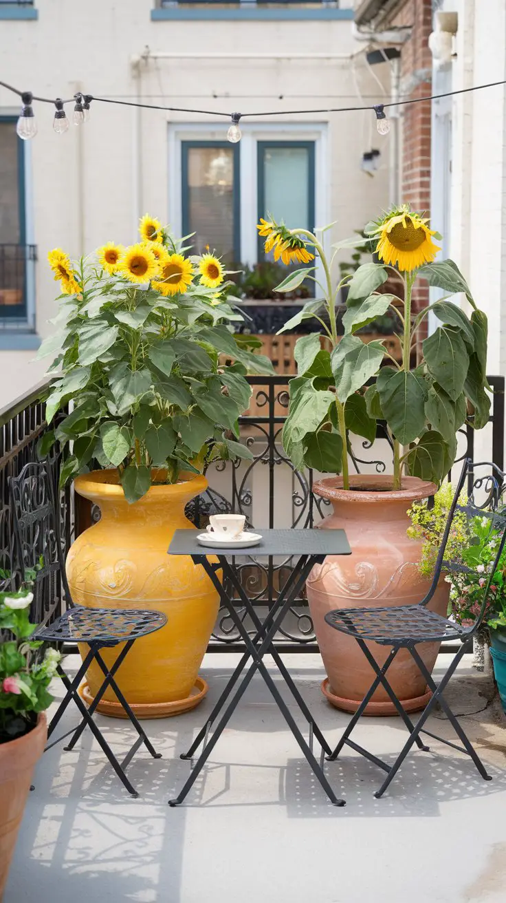 Sunflowers in Containers for Patios and Balconies