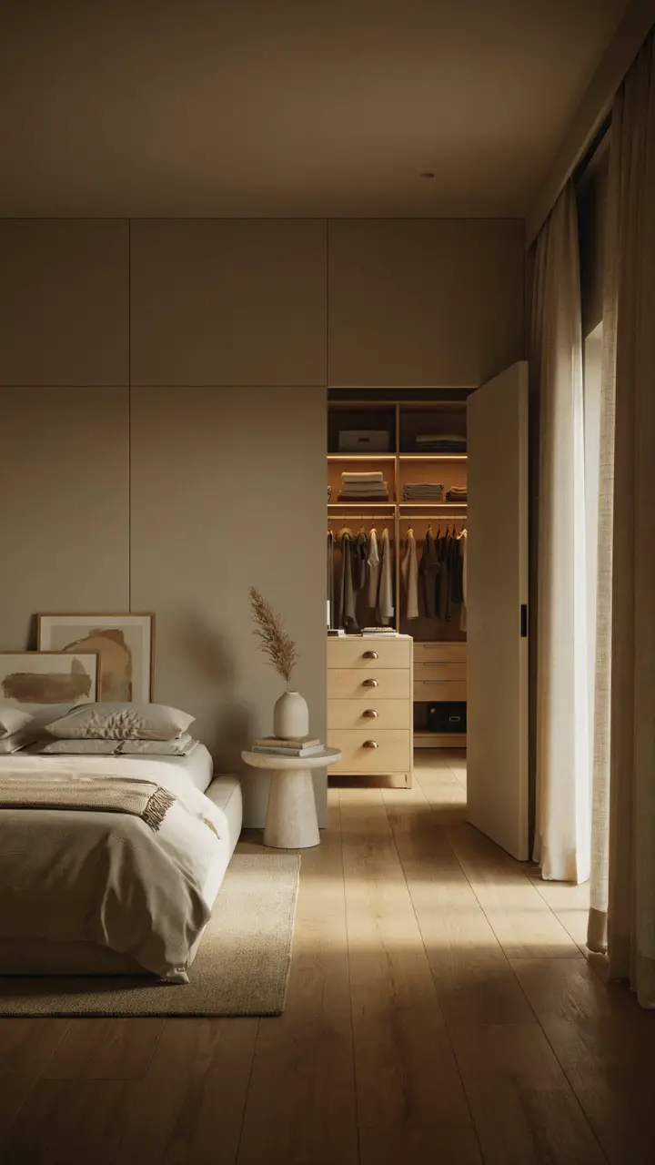 The Built-In Closet with False Wall Panels
