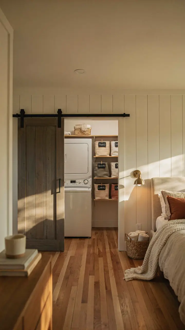 The DIY Barn Door Laundry Reveal