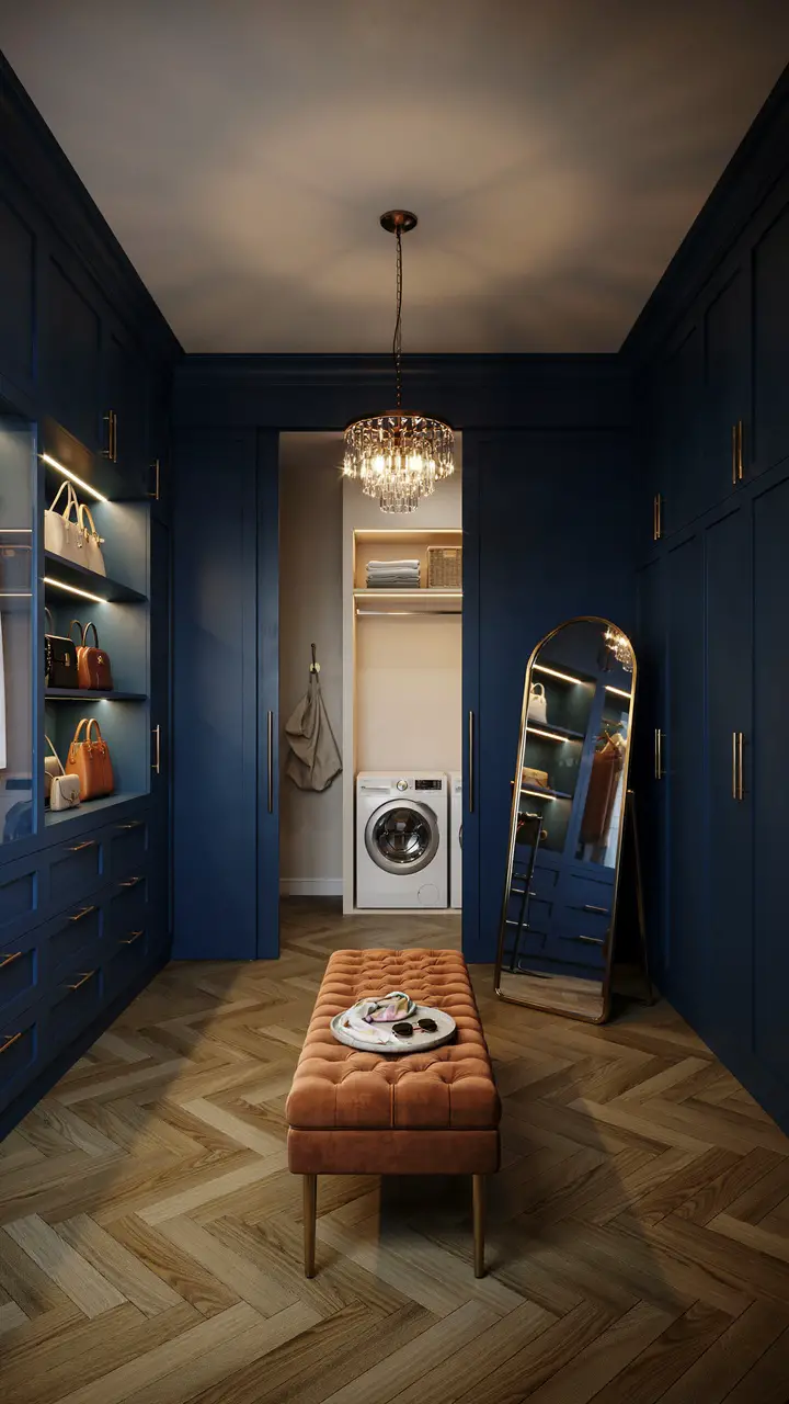 The Hidden Laundry Nook with Pocket Doors