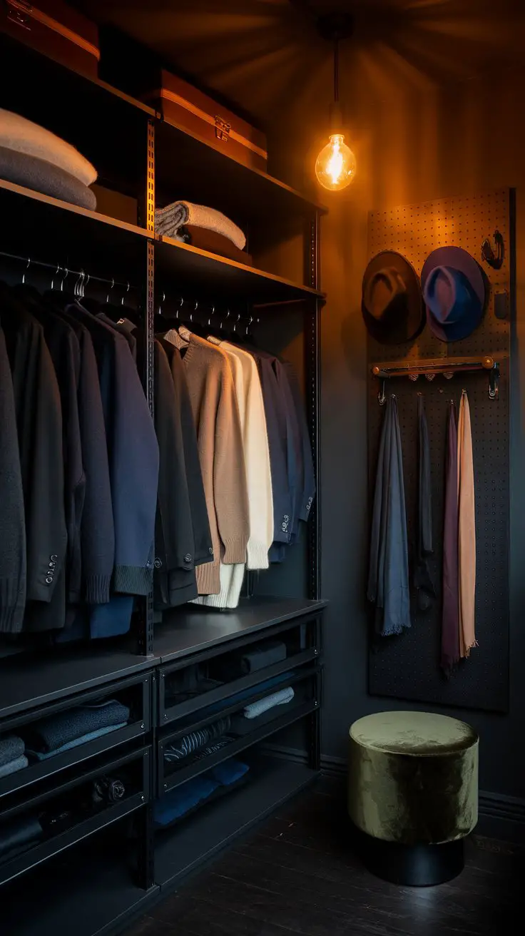 The Moody Dark-and-Dramatic Closet
