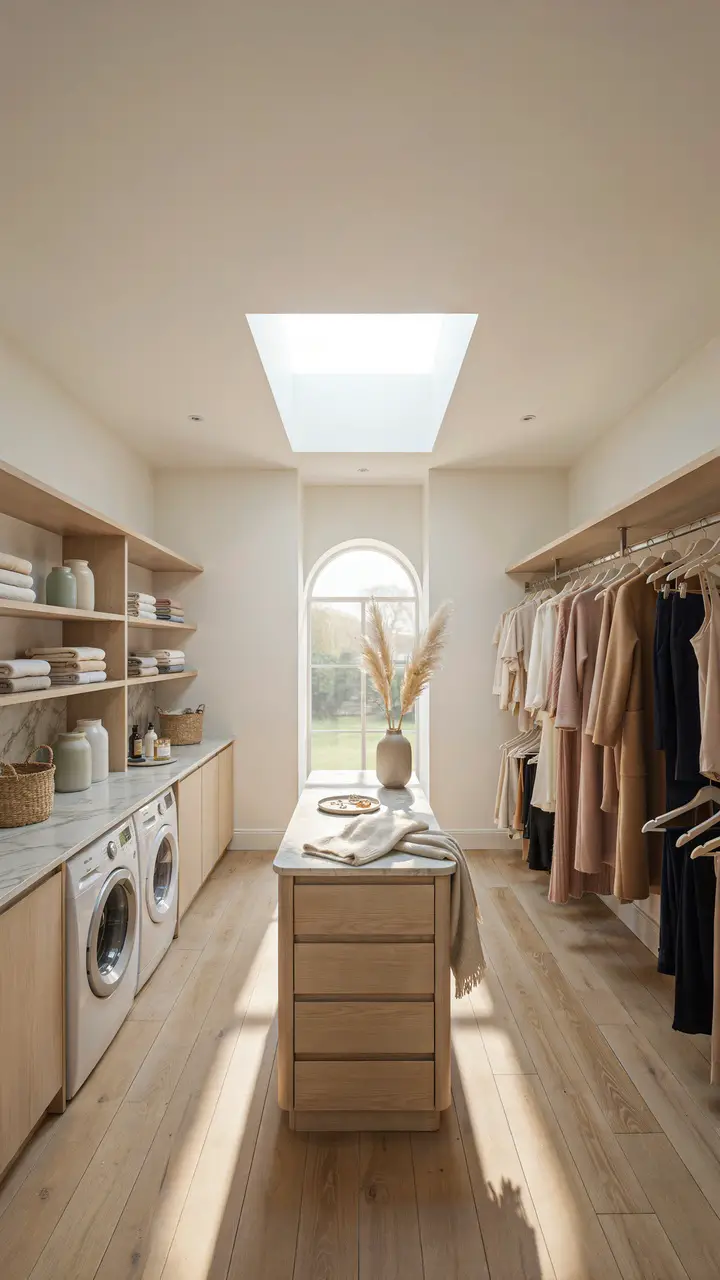 The Open Concept Laundry-Dressing Room Hybrid