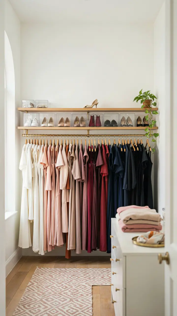 The Organized-by-Color Rainbow Wall