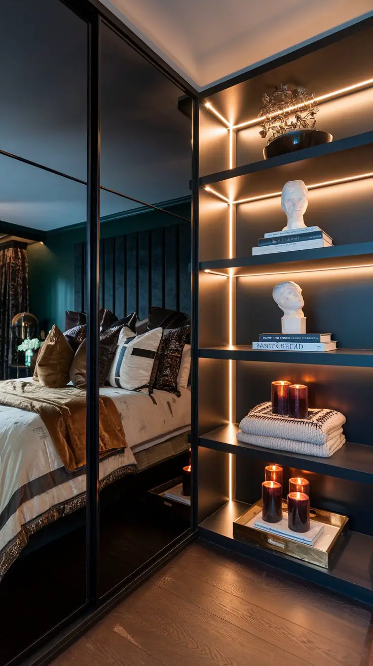 The Statement Mirror and Storage Wall