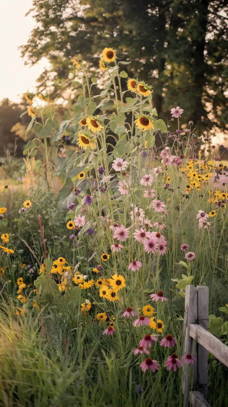 The Wildflower-and-Sunflower Meadow Look