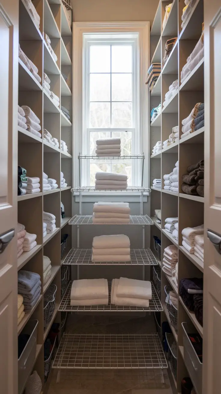 Tiered Shelf Risers for Deep Closet Shelves
