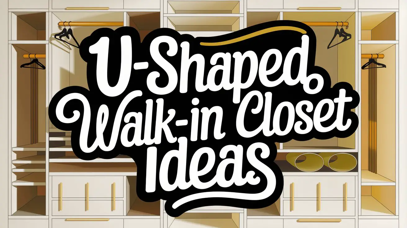 U-Shaped Walk-In Closet Ideas