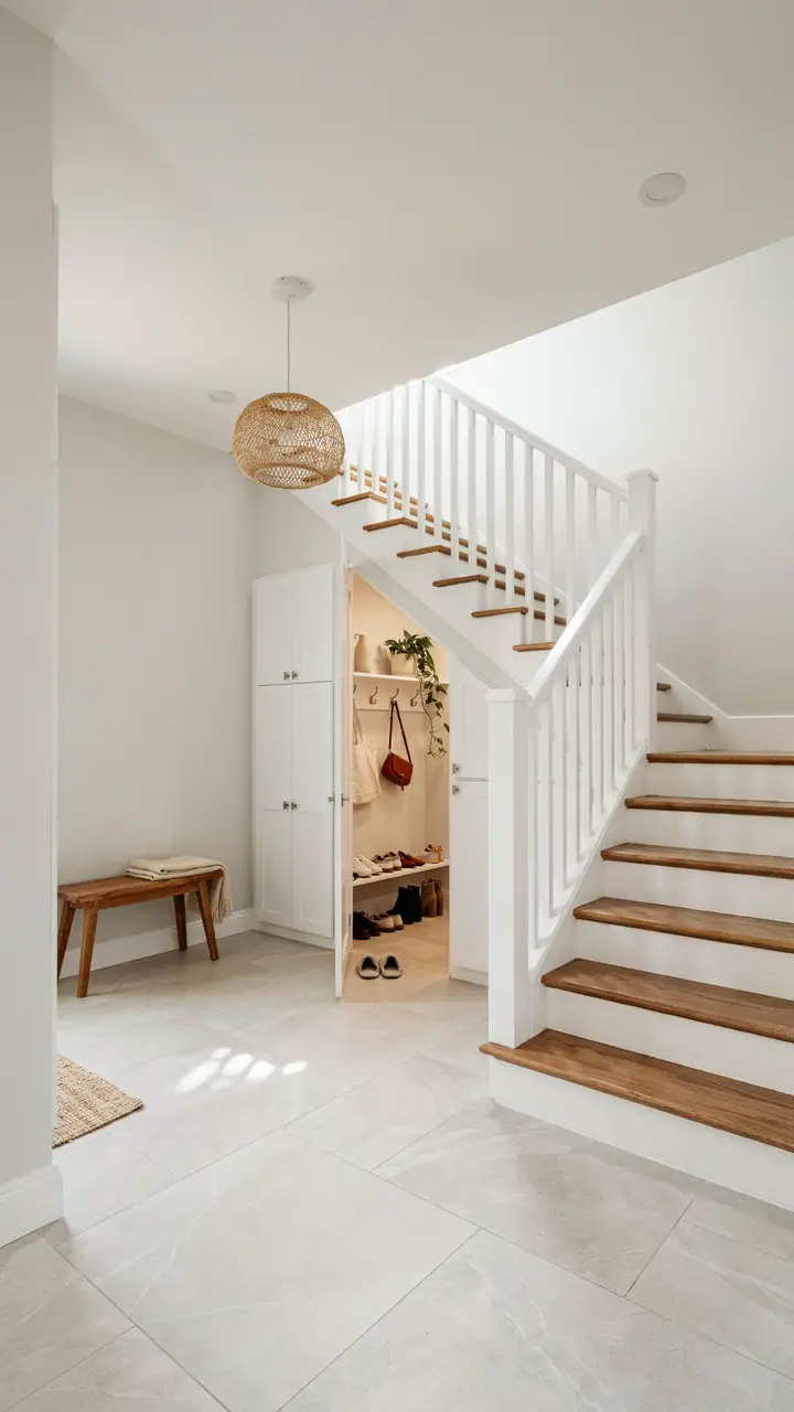 Under-Stair Hidden Closets Waste Not a Single Cubic Foot