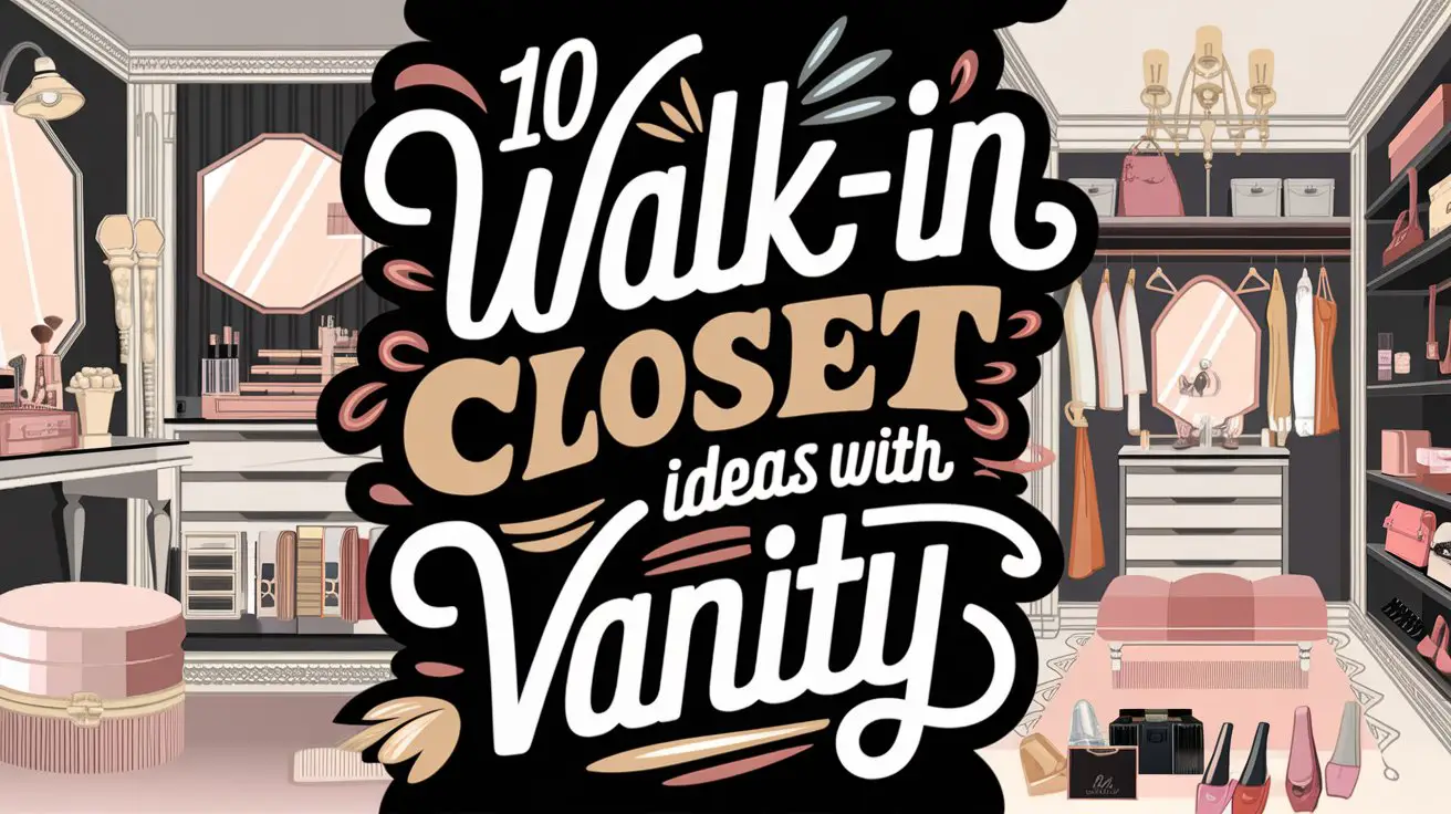 Walk-In Closet Ideas with Vanity