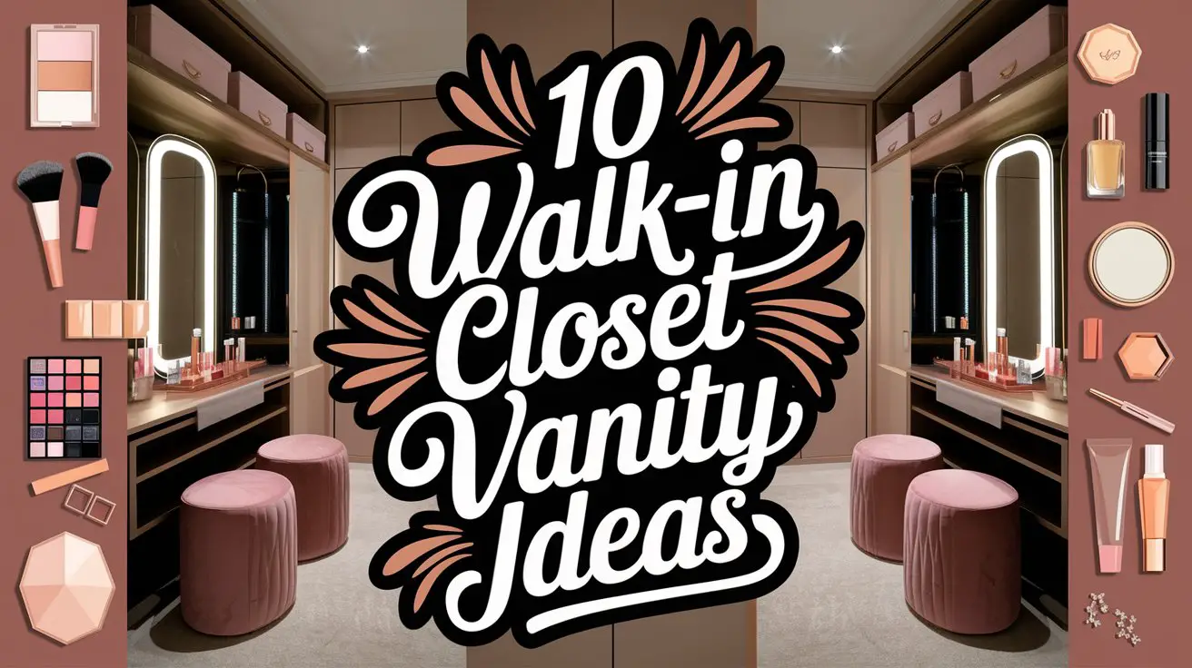 Walk-In Closet Vanity Ideas