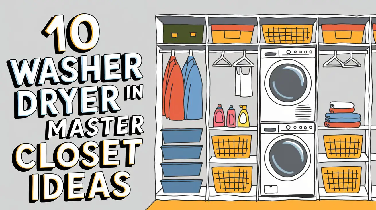 Washer Dryer in Master Closet