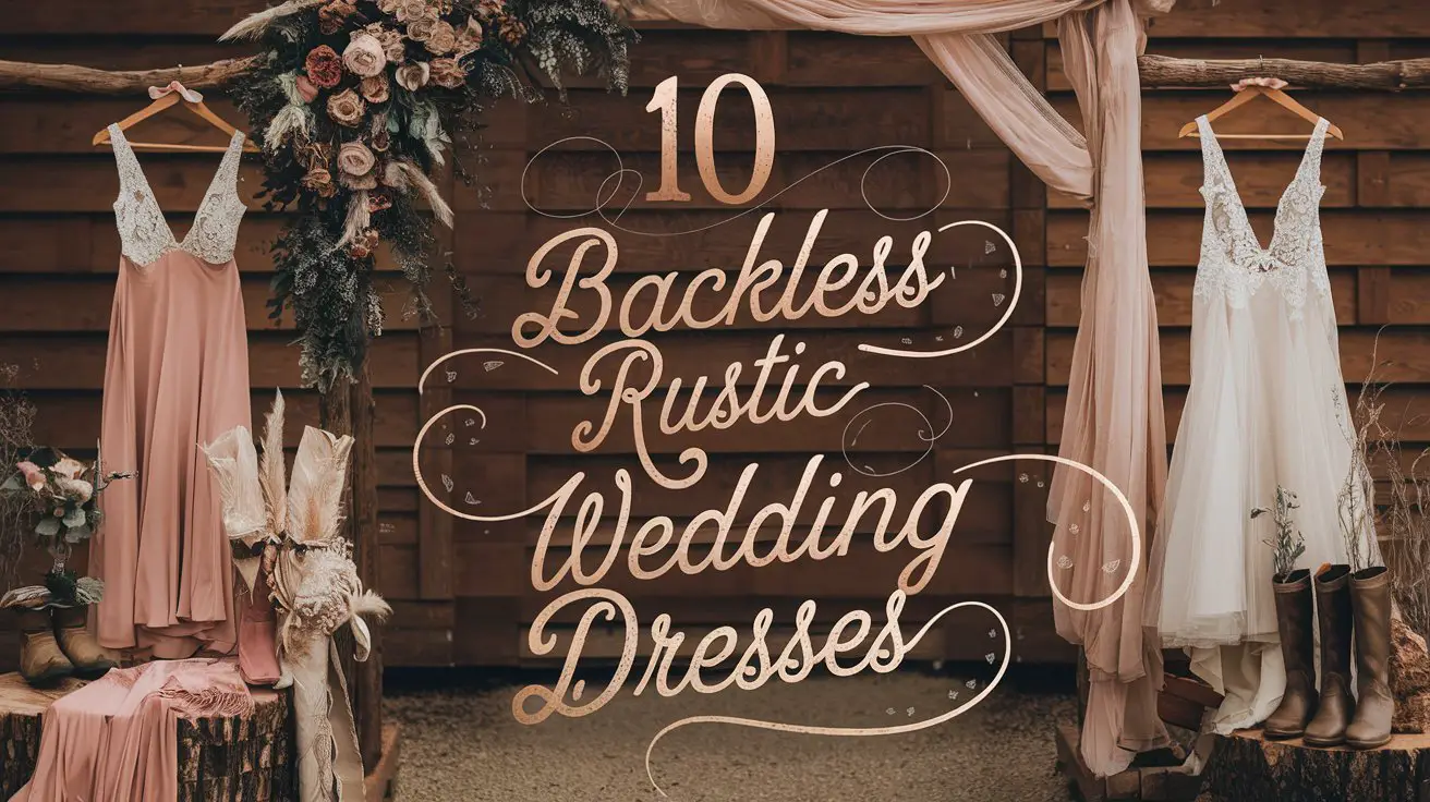 Backless Rustic Wedding Dresses