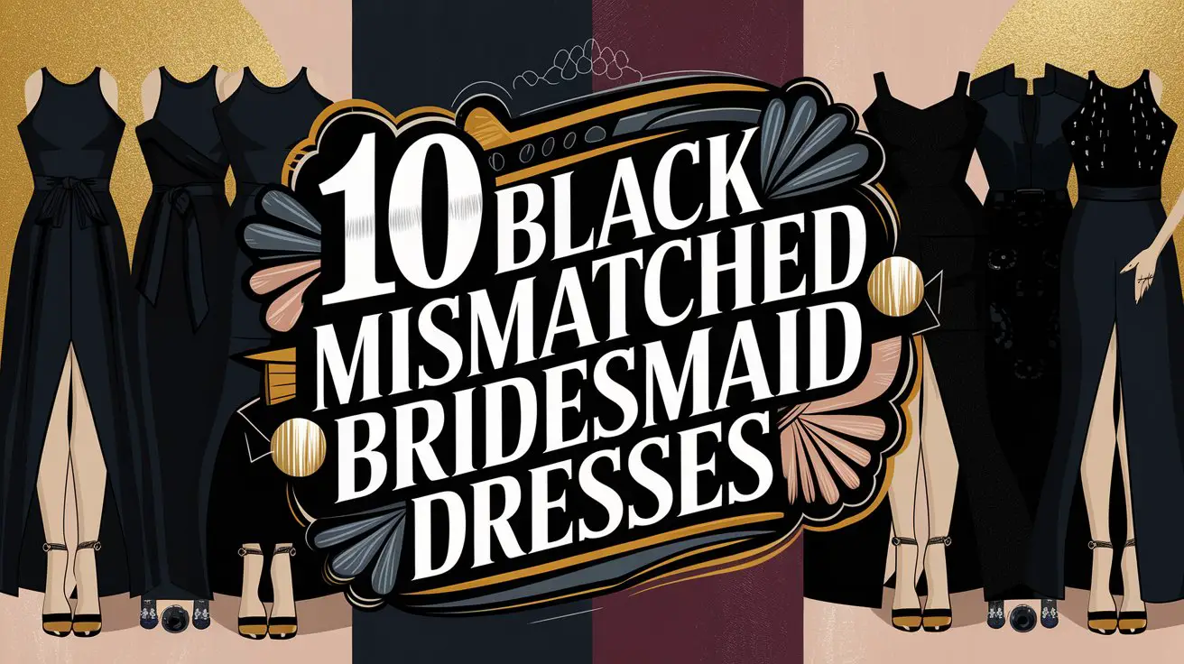 Black Mismatched Bridesmaid Dresses