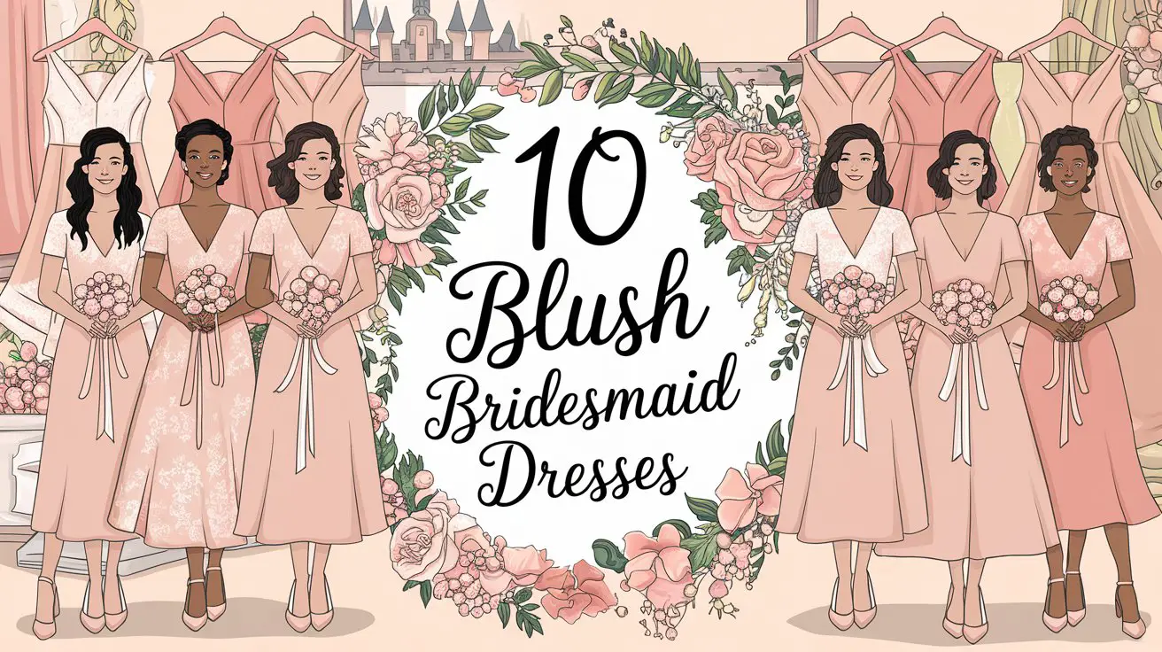 Blush Bridesmaid Dresses