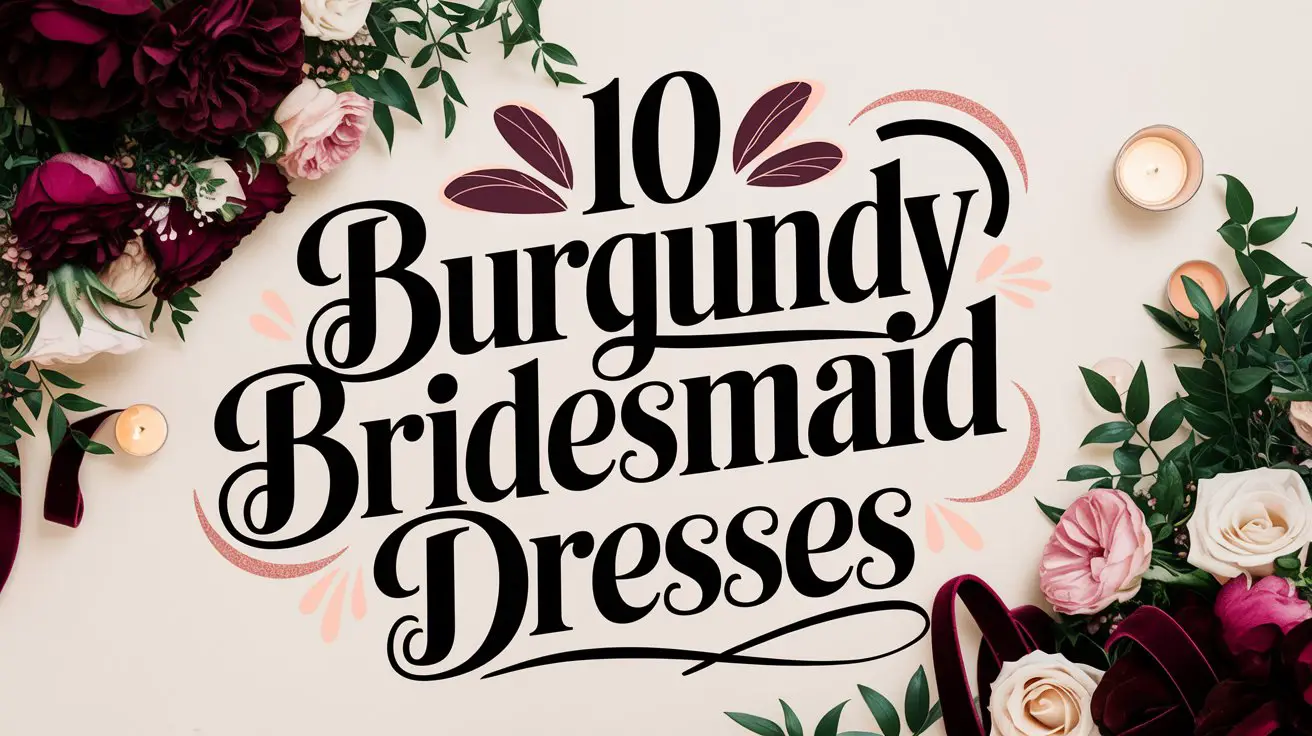 Burgundy Bridesmaid Dresses